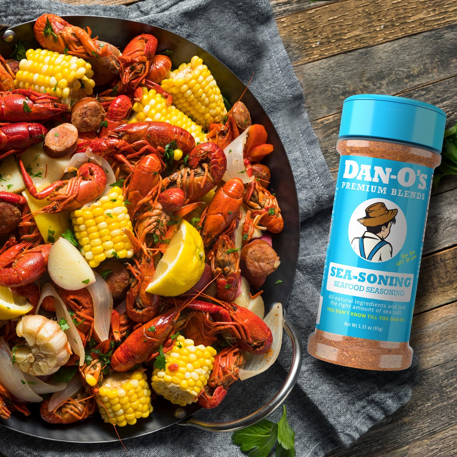 Dan-O’s SEA-soning Seasoning, 2.4 oz Bottle, Ounce (Pack of 1)
