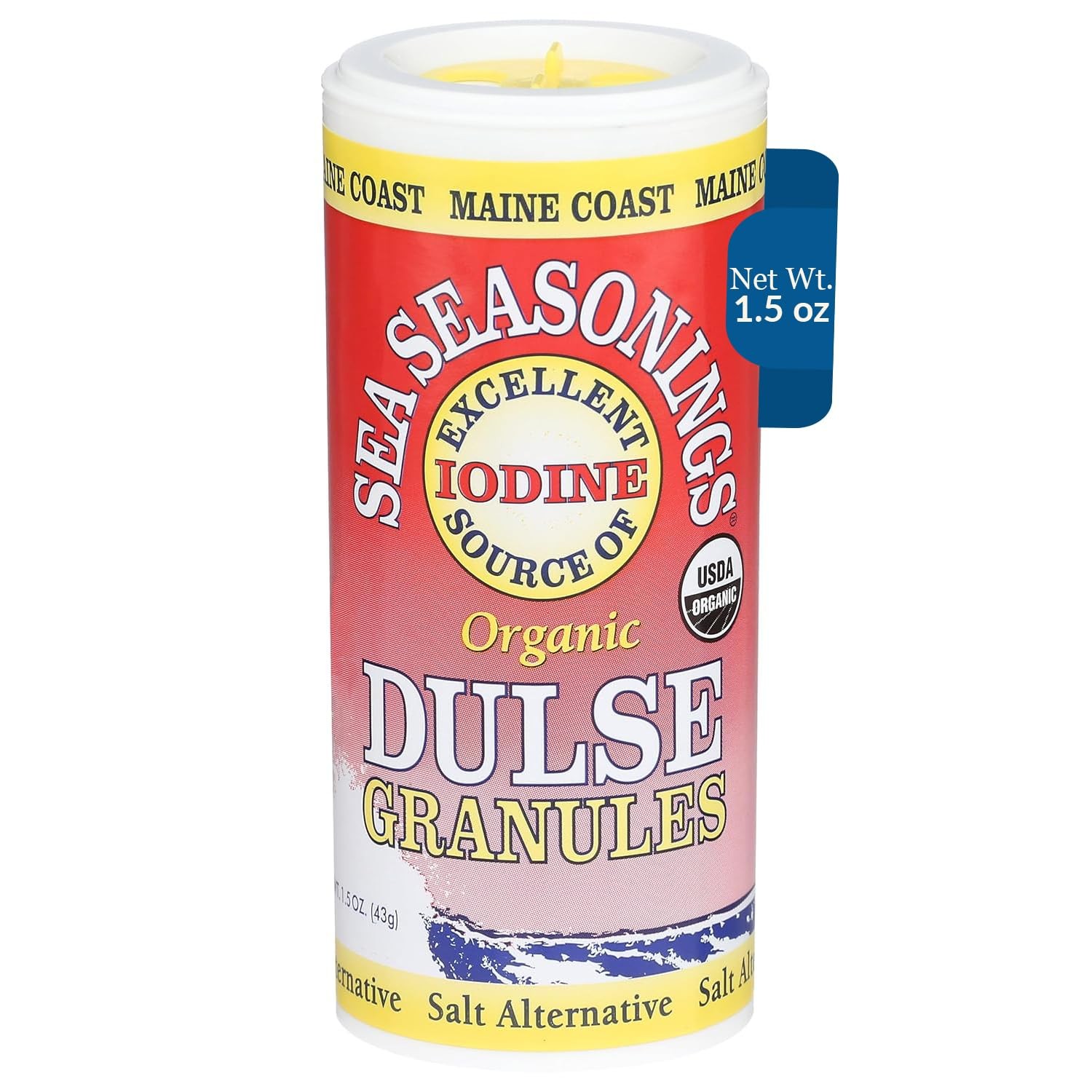 Organic Dulse Granules 1.5 oz Nutrient Rich Sea Vegetable Seasoning
