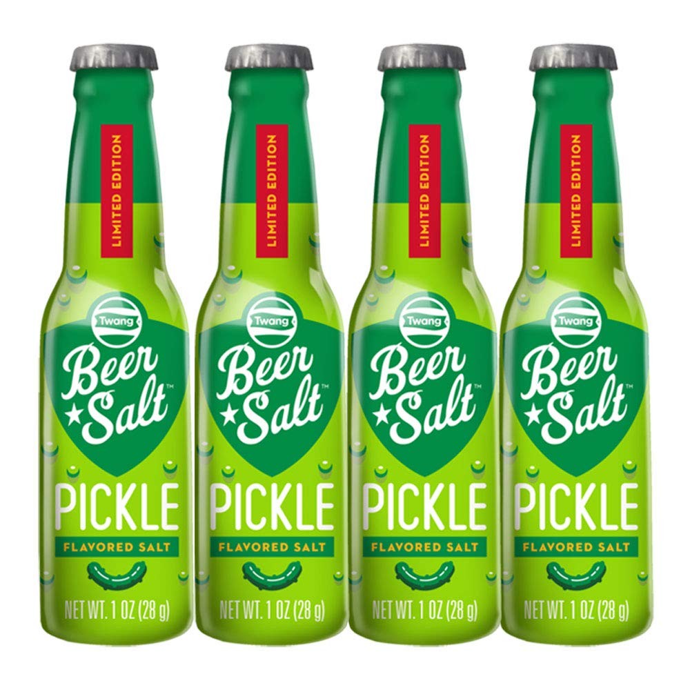 Pickle Beer Salts, Pickled Flavored Beer Salts, Pack of 4 Bottles, 1.0 oz Eac…
