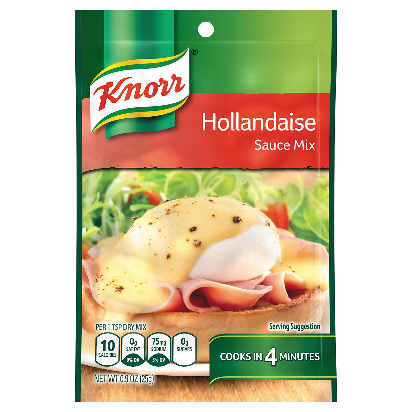 Knorr Hollandaise Sauce Pack of 12 0.9oz Easy French Flavor for Eggs Benedict
