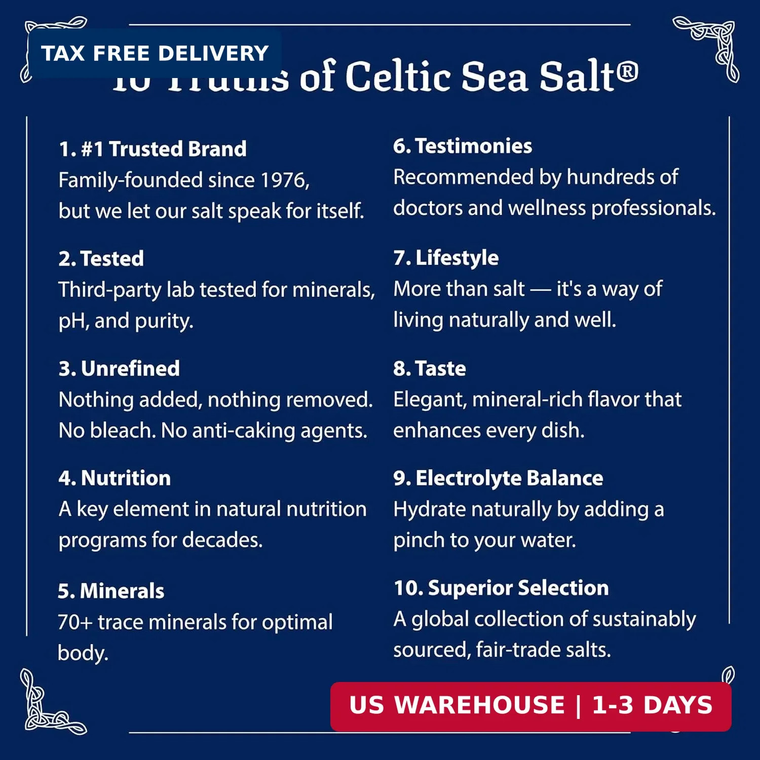 Celtic Sea Salt Fine Ground – Natural Mineral Salt, Sustainably Harvested, GMP C