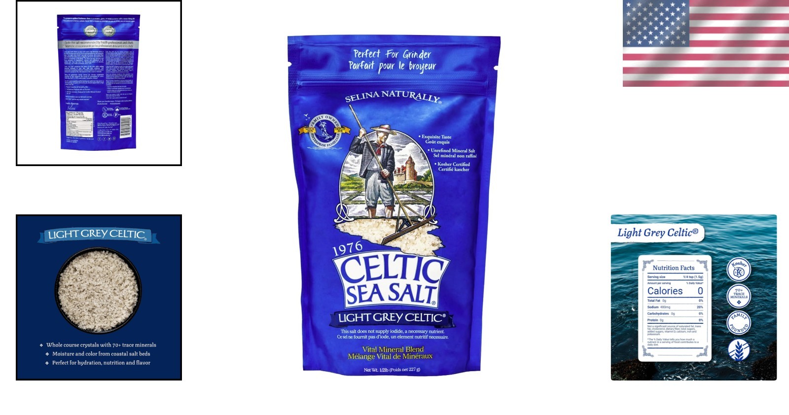 1 lb Celtic Sea Salt – Kosher, Additive-Free, Sustainably Harvested for Cooking