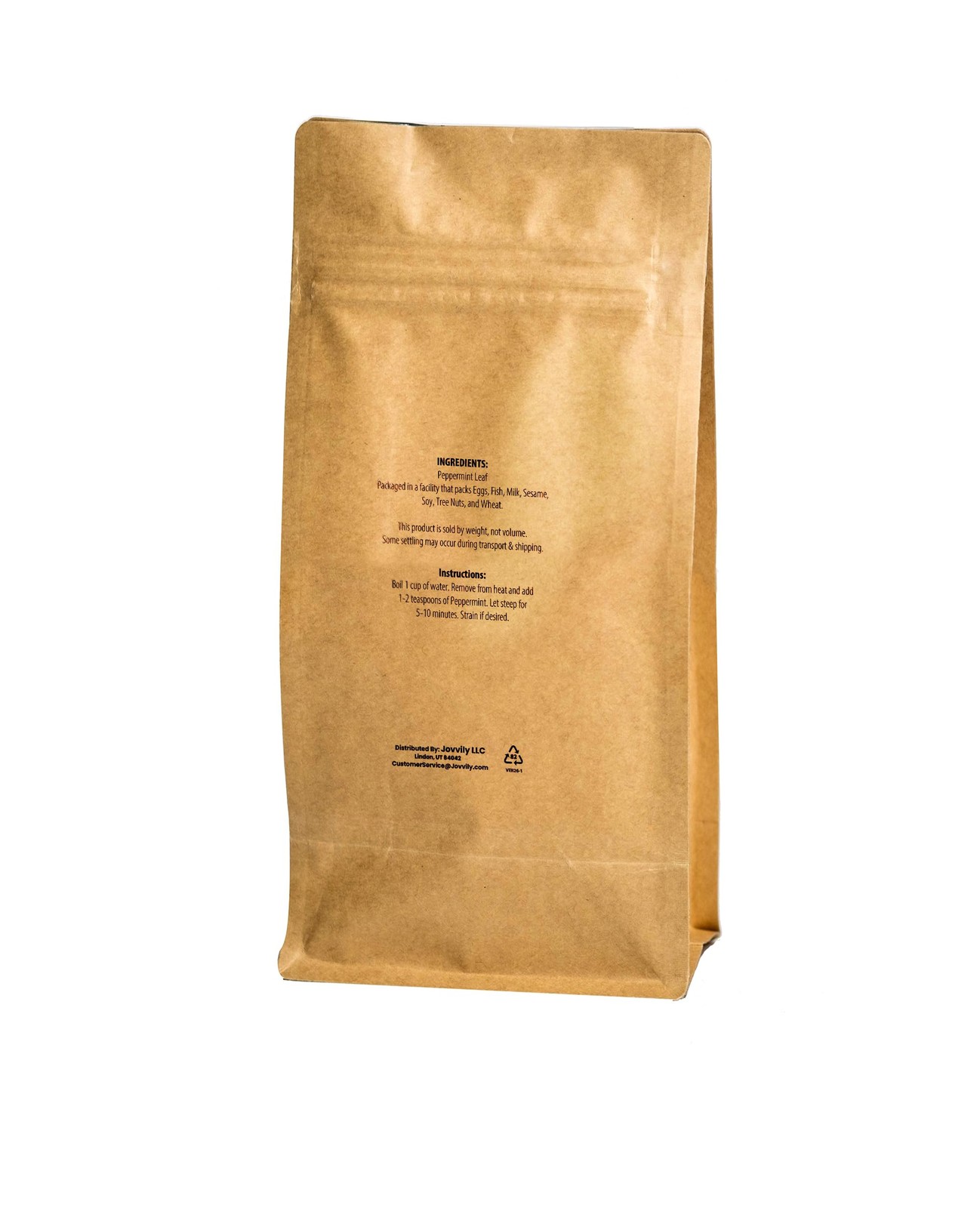 Jovvily Peppermint Leaf, 12 oz, Cut & Sifted, Herbal Tea, Refreshing