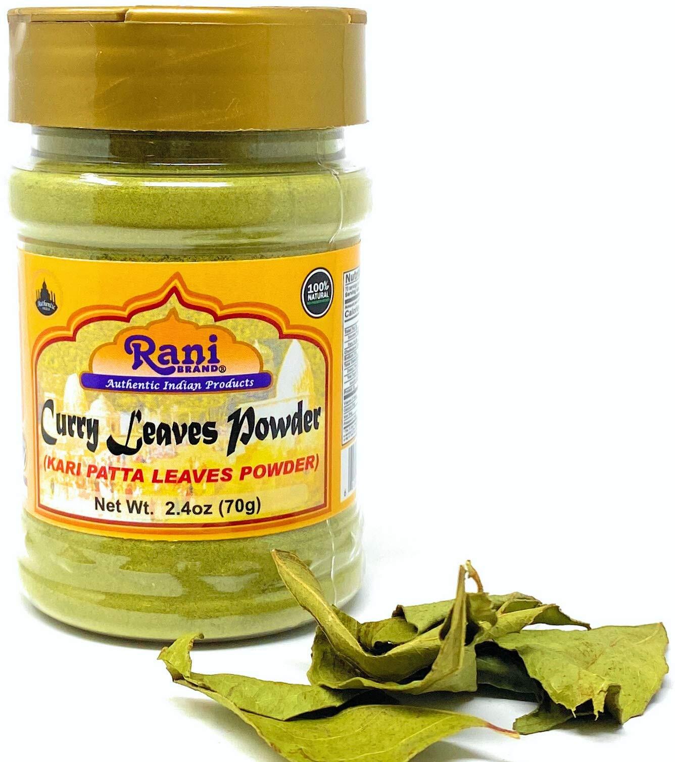 Rani Curry Leaves Powder (Kari Neem Patha) Indian Spice 2.4oz (70g)