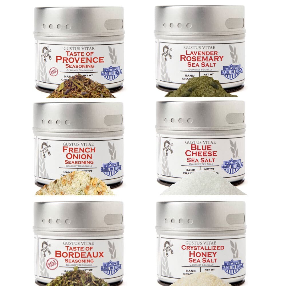 French Seasoning Gift Set – Tastes of France – Artisanal Spice Blends Six Pack