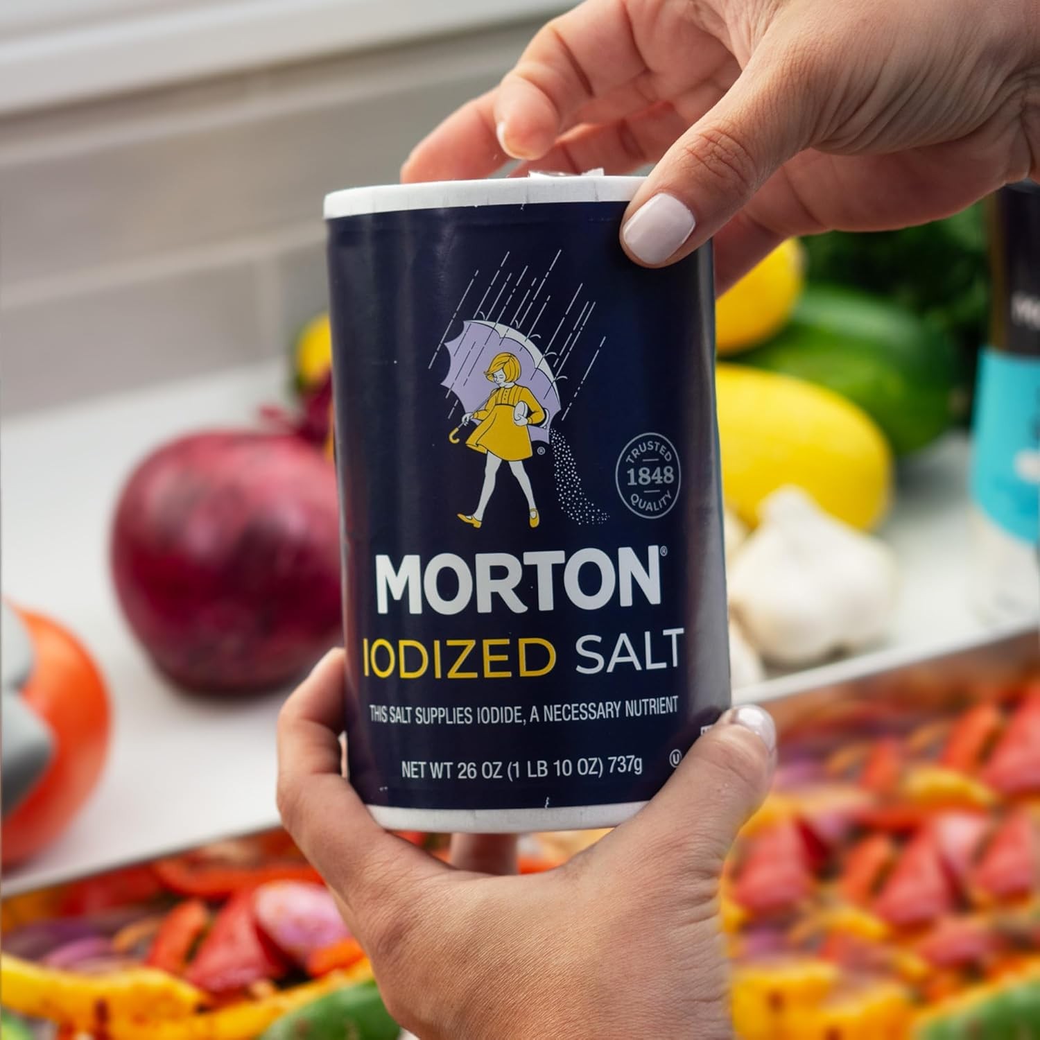 Morton Iodized Salt, All-Purpose, (26 oz), 2-Pack – All-Purpose, Perfect for Coo