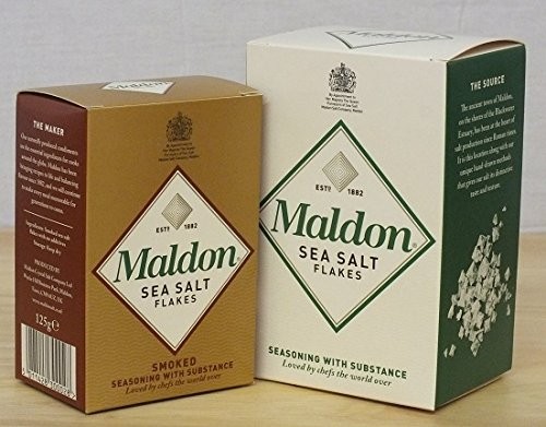 Maldon Sea Salt & Smoked Duo Pack 6.61 Ounce (Pack of 2)