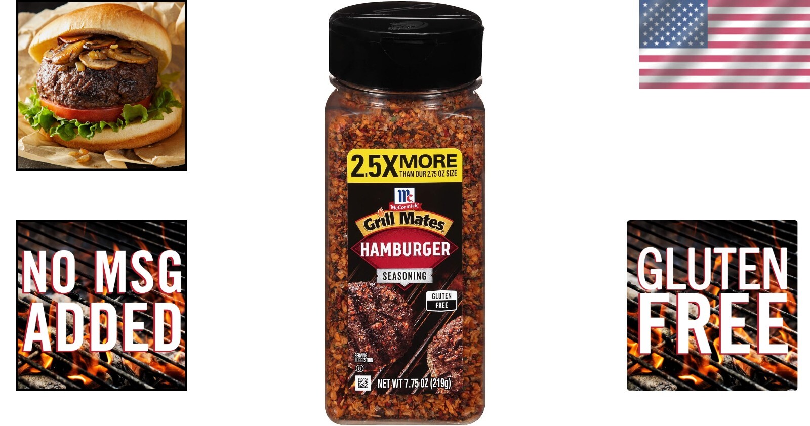 Savory Spice Mix for Burgers & More – McCormick Grill Mates Hamburger Seasoning
