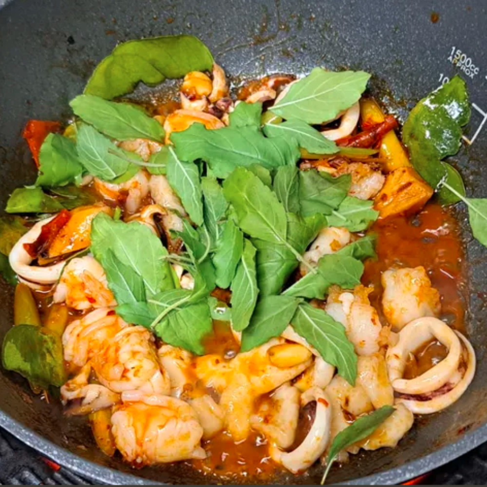 Ros Dee Spicy Powder Ajinomoto PAD KRAPRAW Thai Food Basil Leaves Aroma 50gx10g.