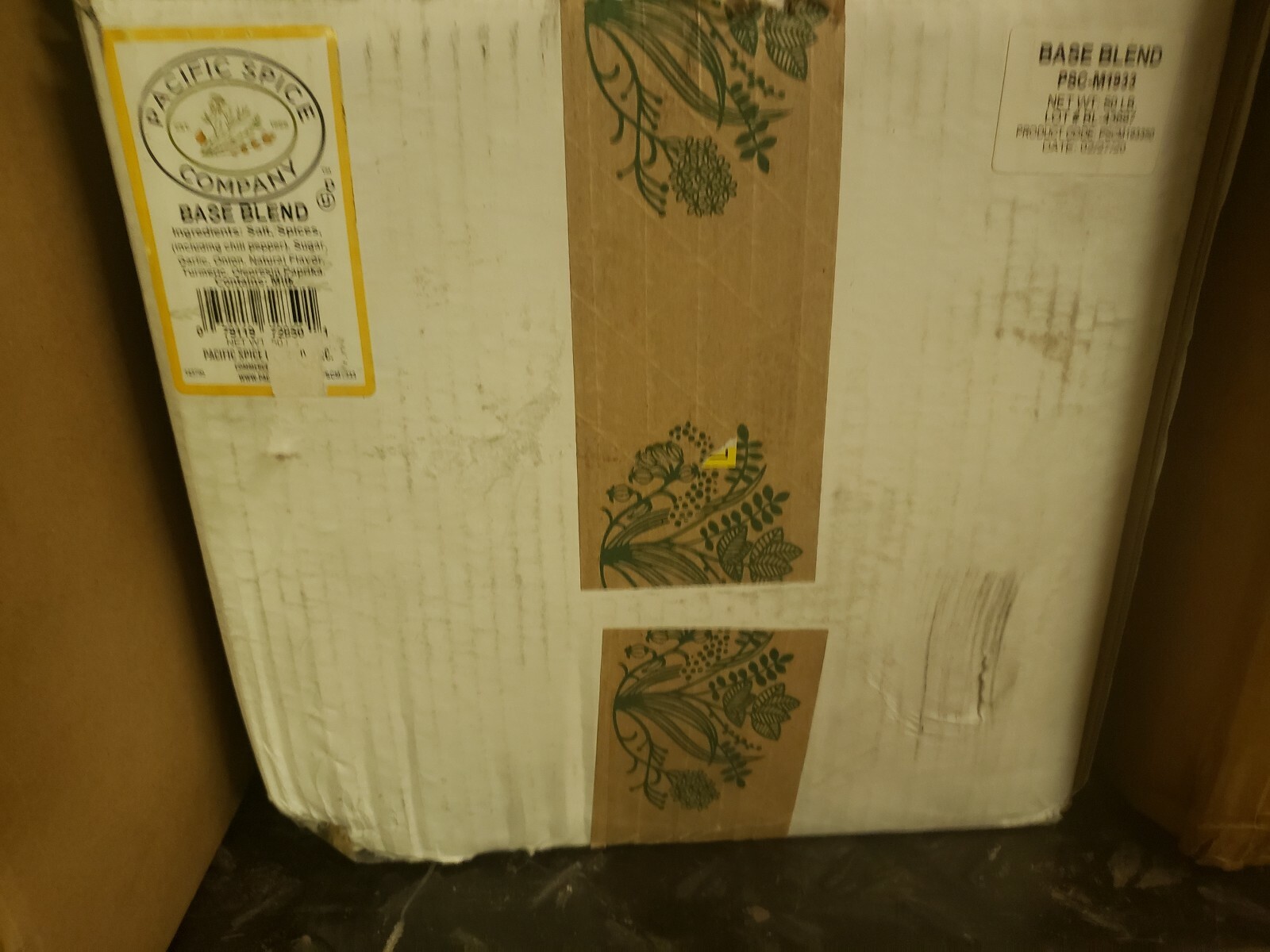 PACIFIC SPICE COMPANY BASE BLEND 50 LB BAG (PLEASE SEE BELOW FOR INGREDIENTS)