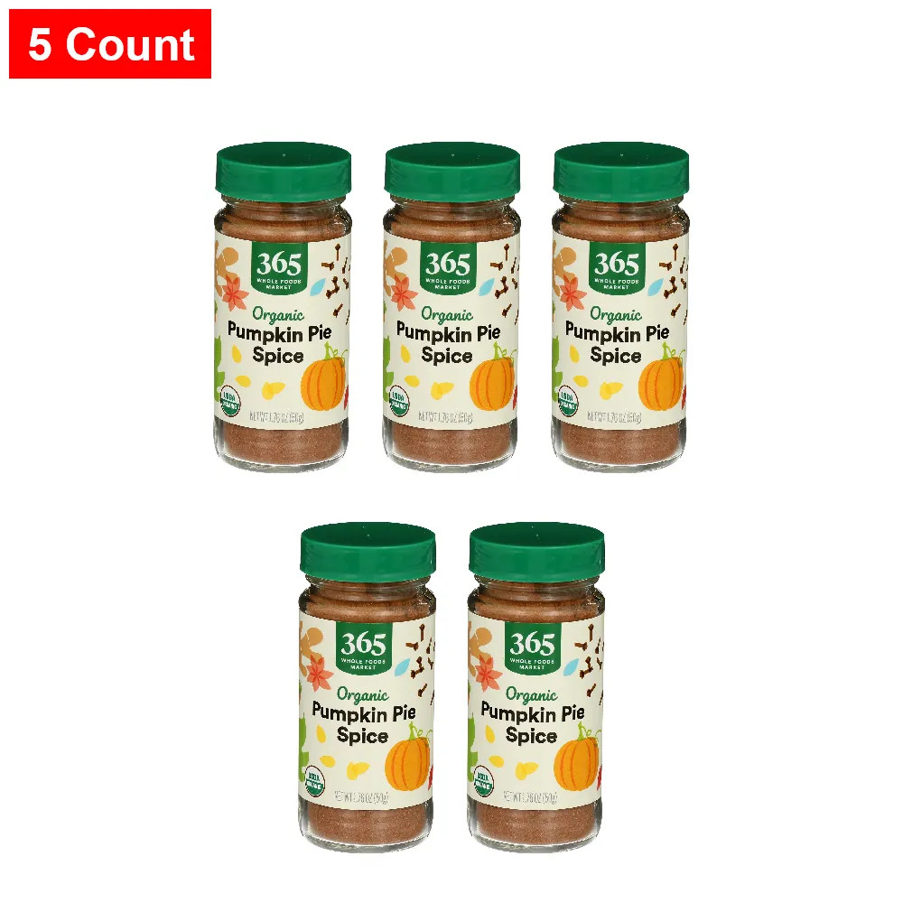 365 By WFM, Organic Pumpkin Pie Spice, 1.76 Ounce – 5 Count