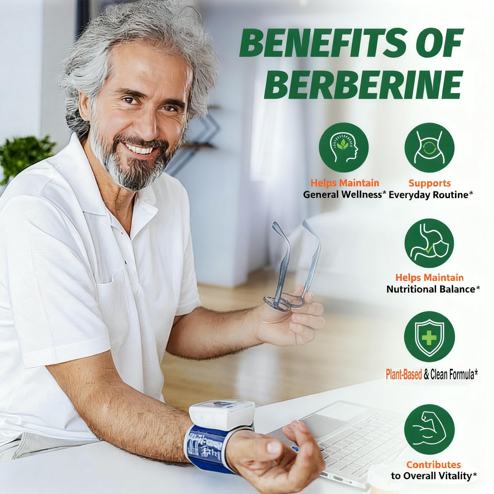 Manewu Berberine HCL 1500mg Complex – 180 Count (Pack of 1)