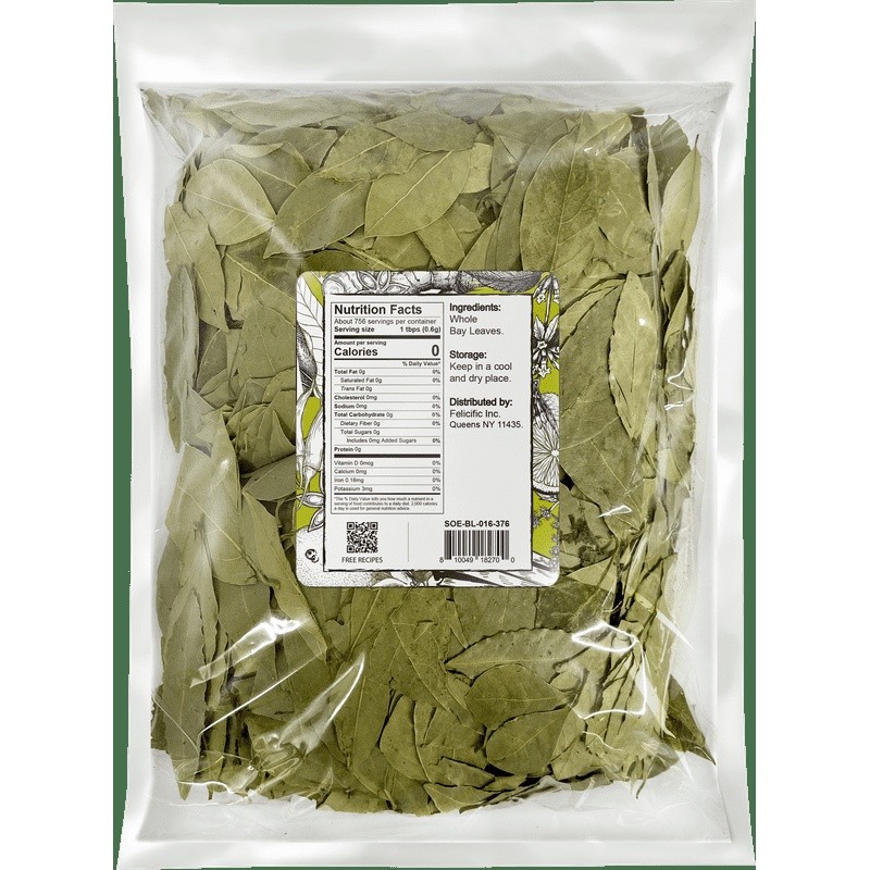 Dried Bay Leaves Whole 1 lb Aromatic Spice Soups Stews Marinades Cooking New