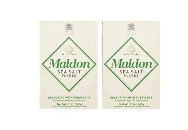 Maldon Sea Salt Flakes, 8.5oz Boxes (Pack of 2) – Imported from England