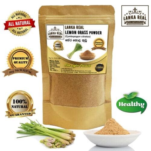 100g Lemon Grass powder Dried leaves organic natural quality herbs & spices