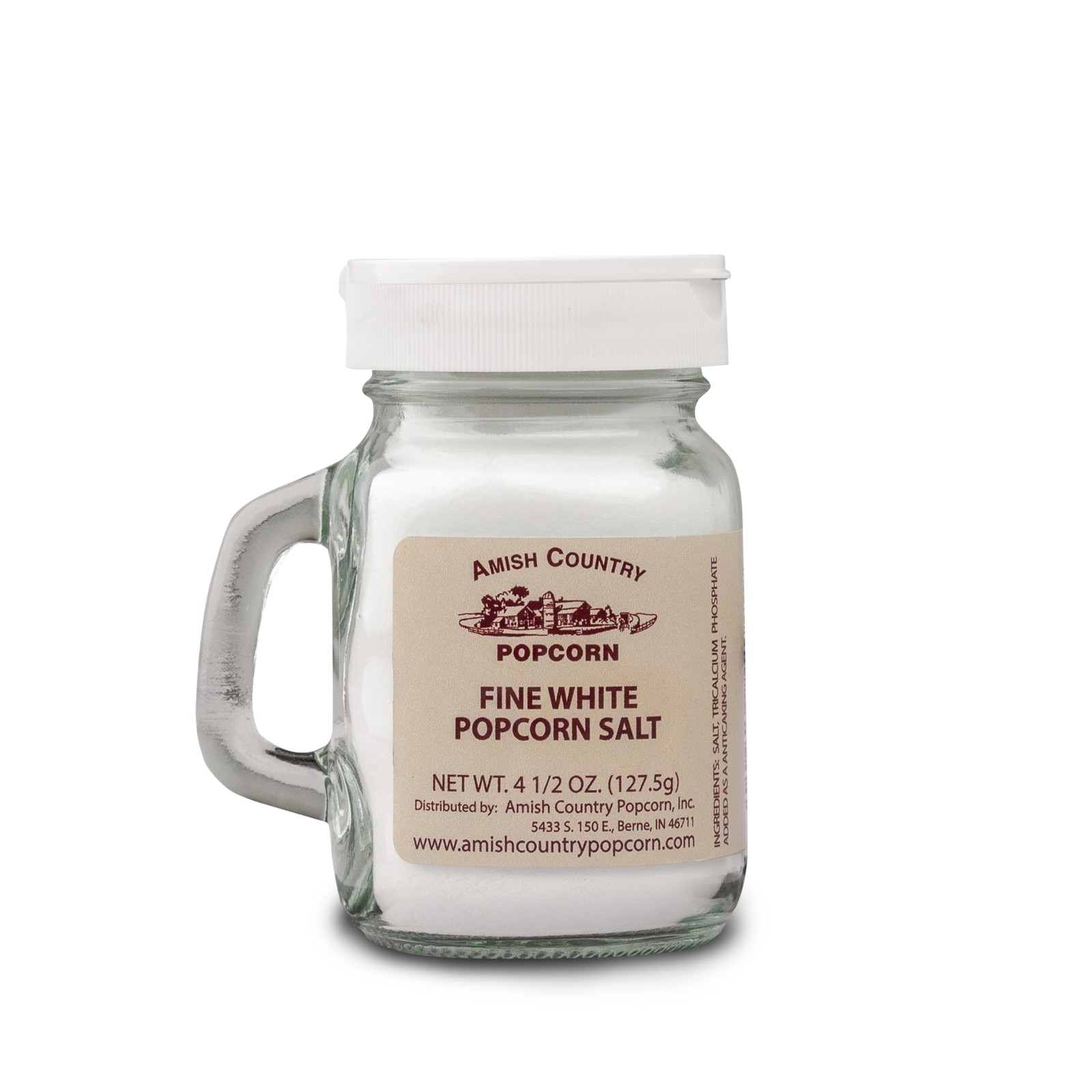Amish Country Popcorn | Fine White Salt – 4.5 Ounce (Pack of 1)