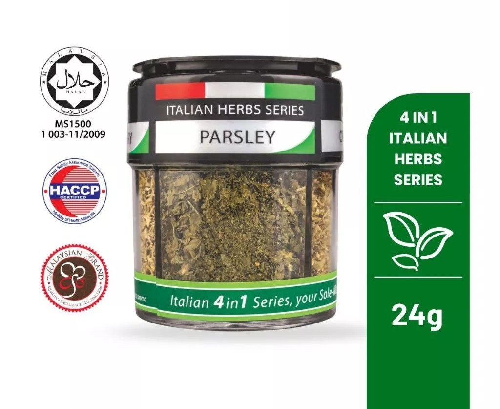 HEXA Italian 4 In 1 Dried Herbs Series 24gm Oregano Parsley Rosemary Basil PACK