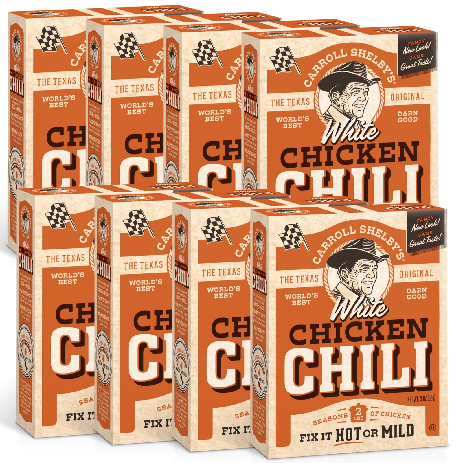Carroll Shelby’s White Chicken Chili 3 Oz Pack of 8