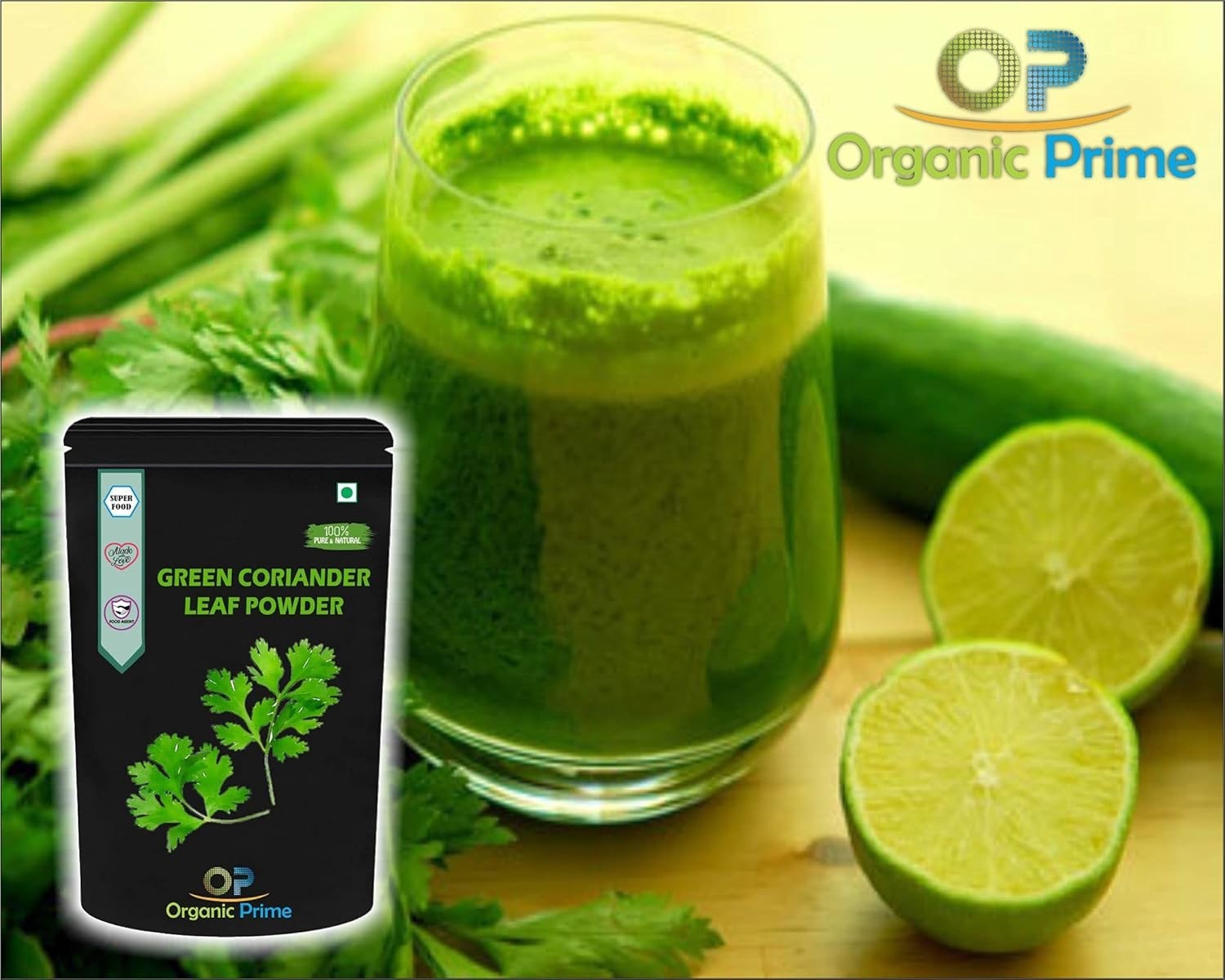 Organic Prime Coriander Leaf Powder Pure Dried Cilantro Herb Spice Seasoning