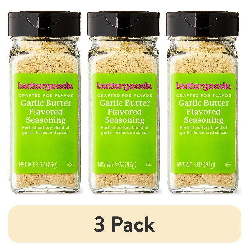 (3 pack) bettergoods Garlic Butter Flavored Seasoning, 3 oz