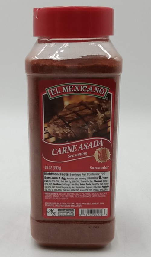 El Mexicano Carne Asada Seasoning 28 Oz