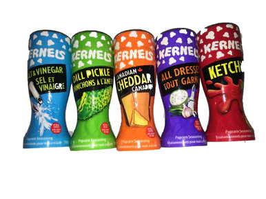 Kernels Popcorn Seasoning – Canadian Bundle – 5 Flavours!