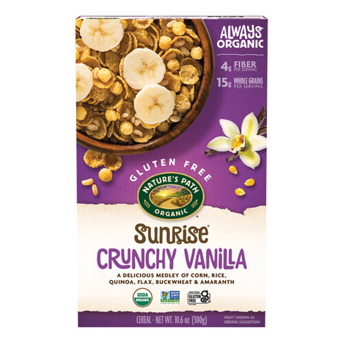 Organic Sunrise Crunchy Vanilla Cereal 10.6 Oz(Case Of 12) By Natures Path