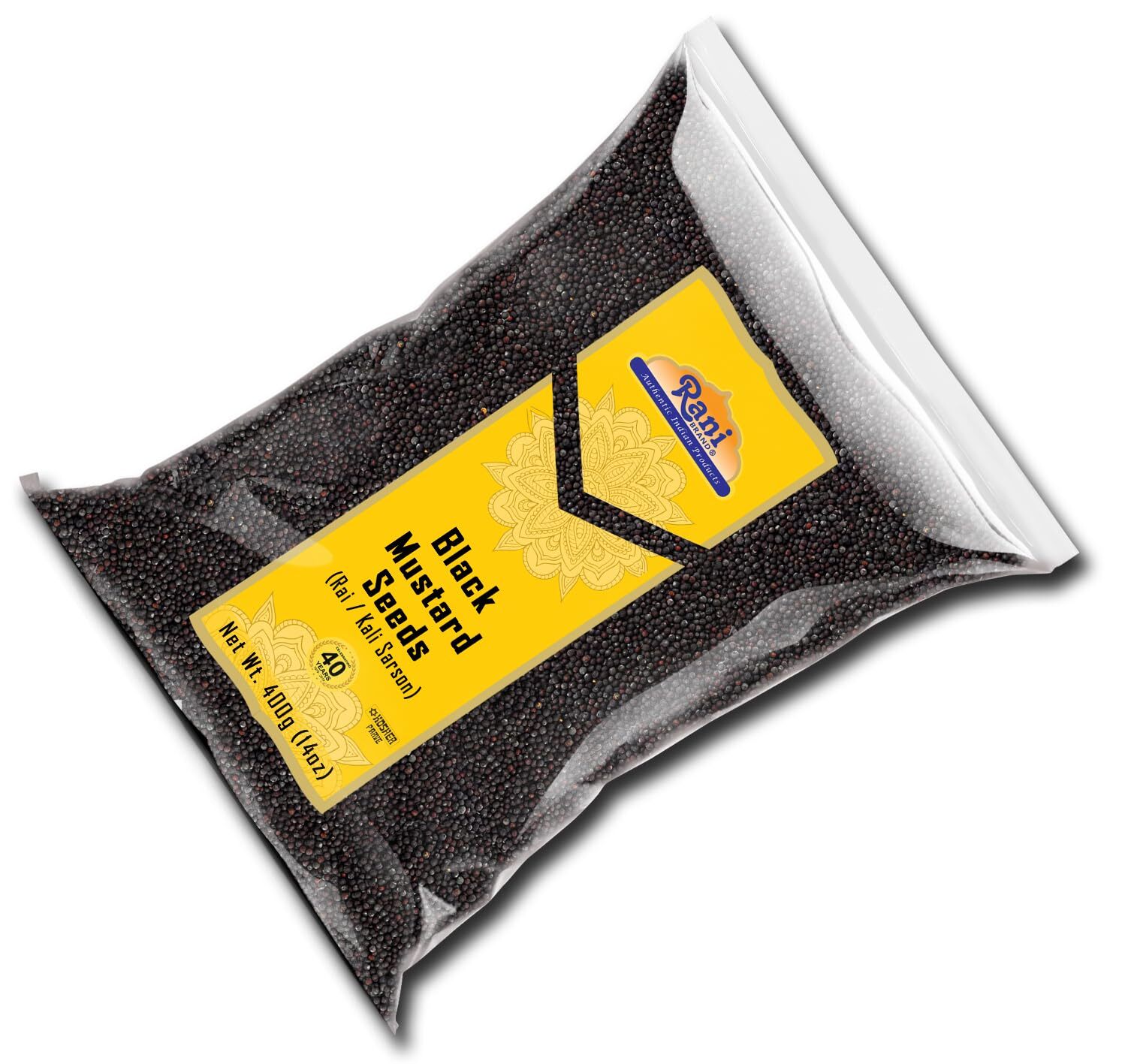 Rani Black Mustard Seeds Whole Spice (Kali Rai) 14oz (400g)