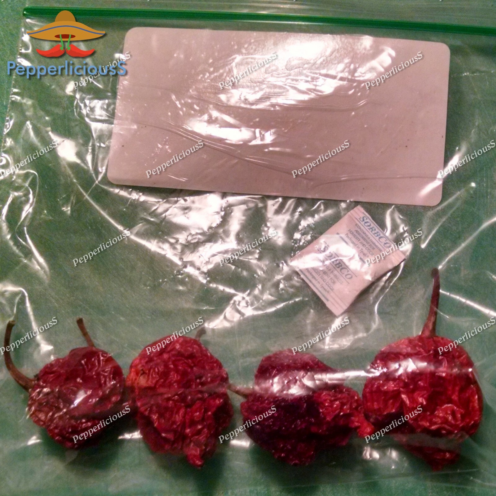 4 PODS DRIED – CAROLINA REAPER PEPPERS – WORLDS HOTTEST CHILI – PODS with SEEDS