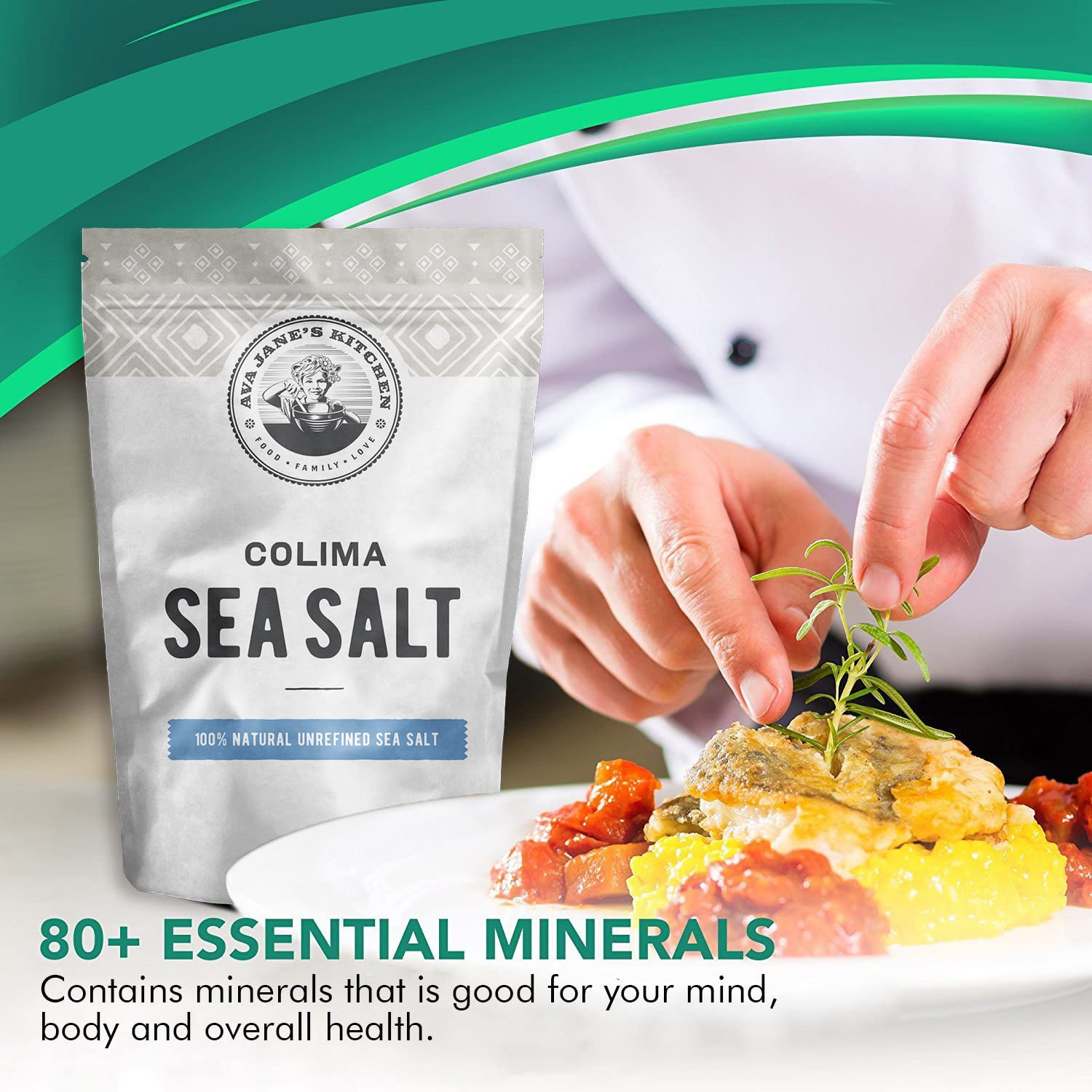 – Colima Sea Salt Unrefined Hand Harvested – 100% All Natural Organic Sea Sal…