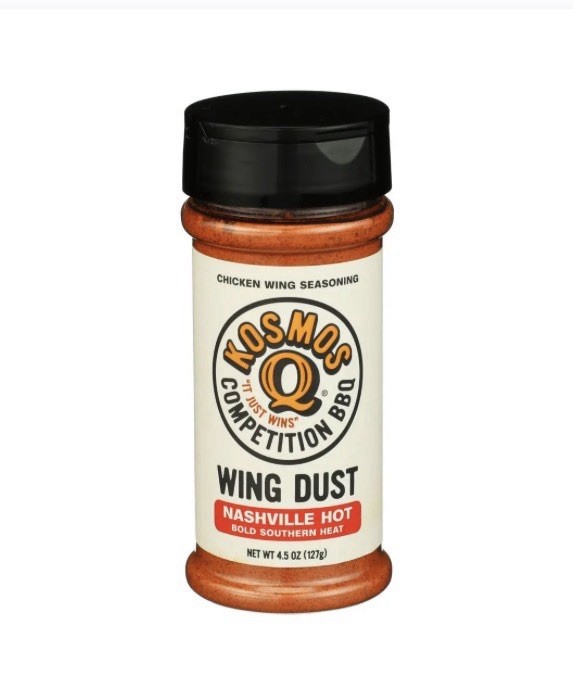 Kosmos Q Nashville Hot Chicken Wing Dust, Savory & Spicy Seasoning 4.5oz