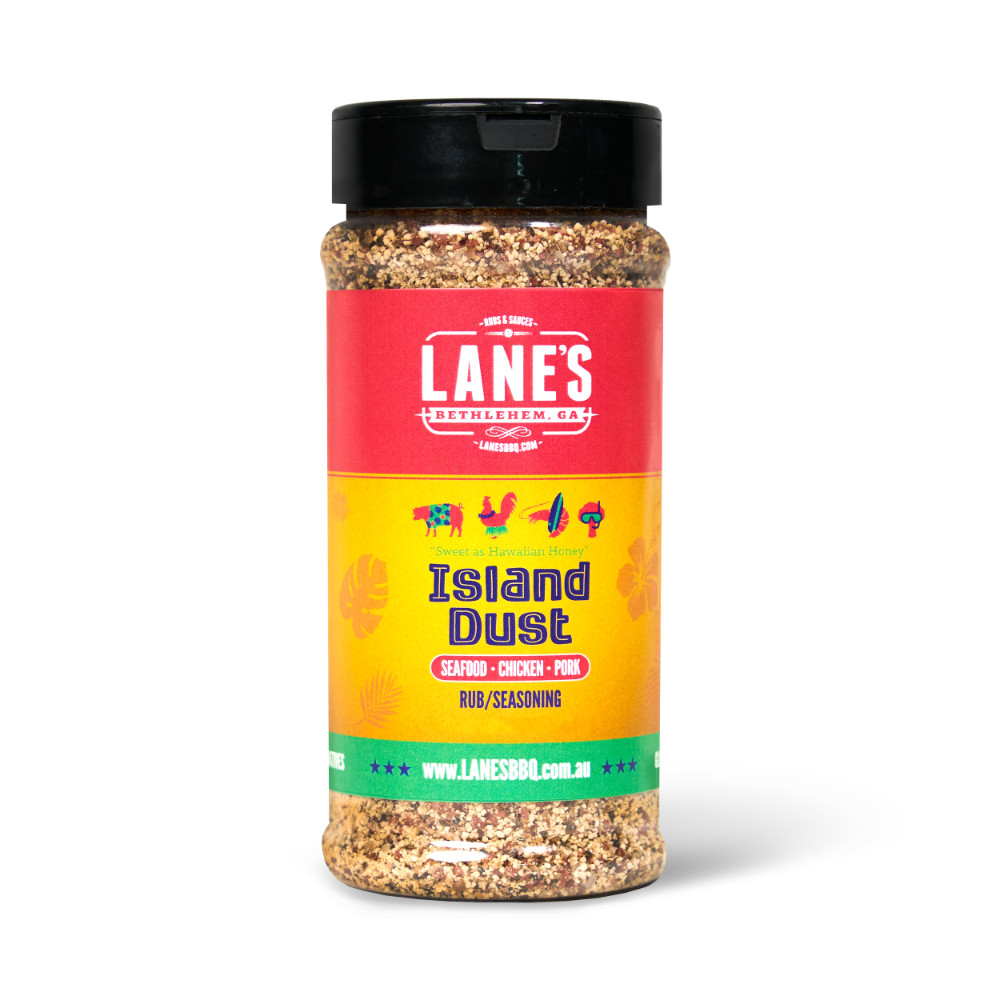 Lane’s Island Dust PitMaster Size BBQ Rub Seasoning 326gm
