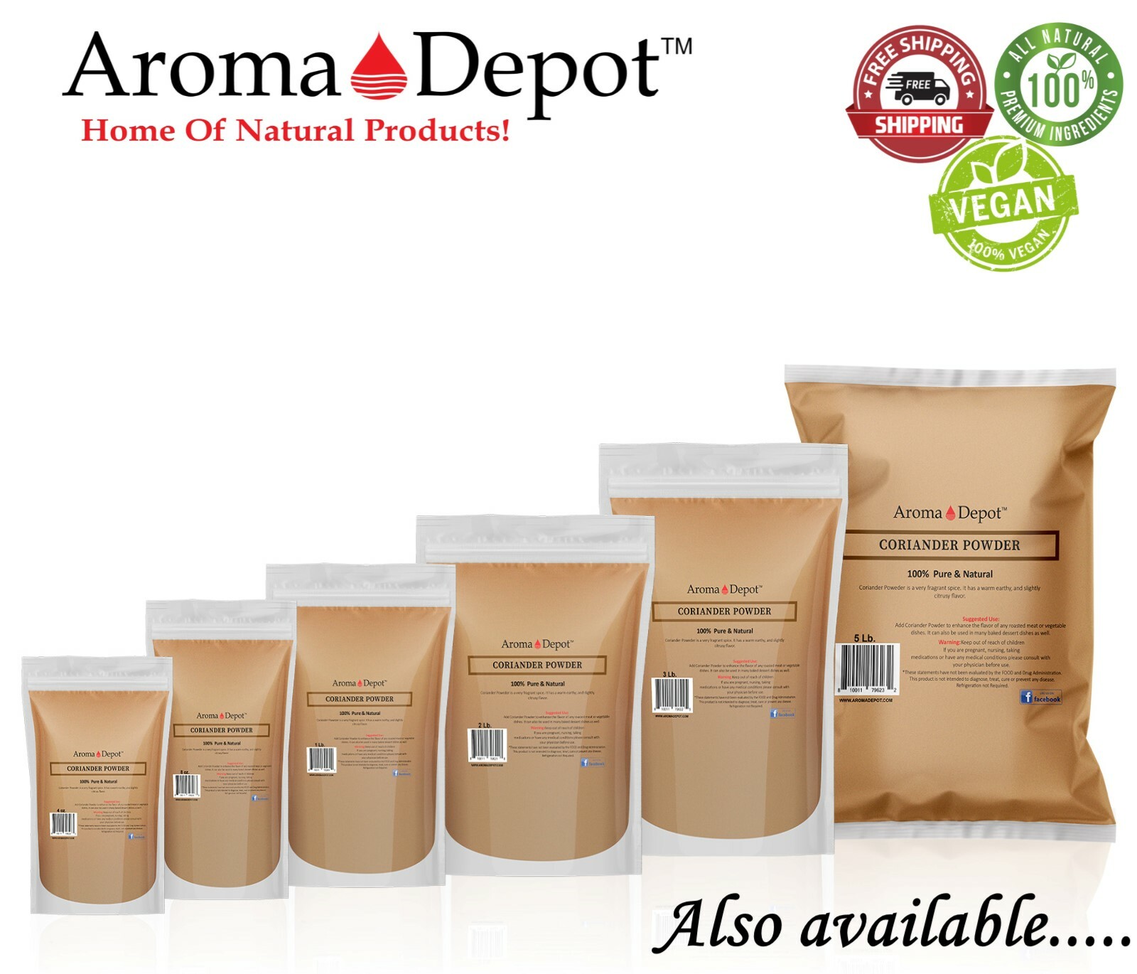Coriander Ground Powder 1oz up to 15 lb Cilantro en Polvo Fresh Spices Herbs