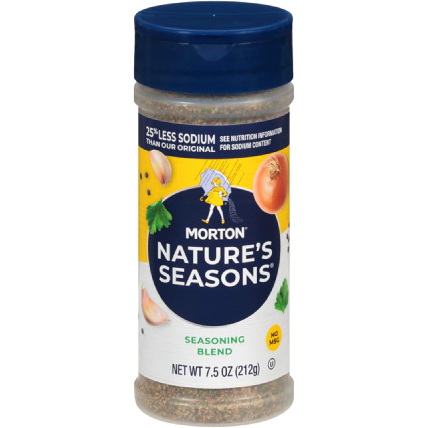 Morton 25% Less Sodium Nature’s Seasons Seasoning Blend, with Seasonings and …