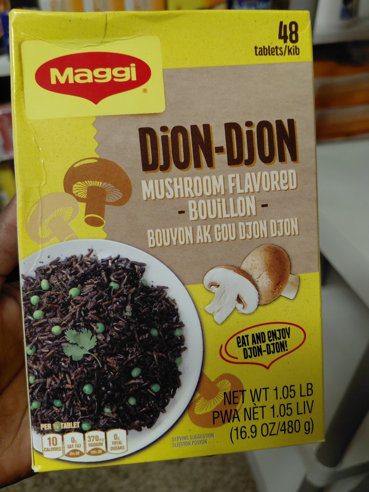 Maggi Djon-Djon Mushroom Flavored Bouillon Tablets, 48 Count 480 g