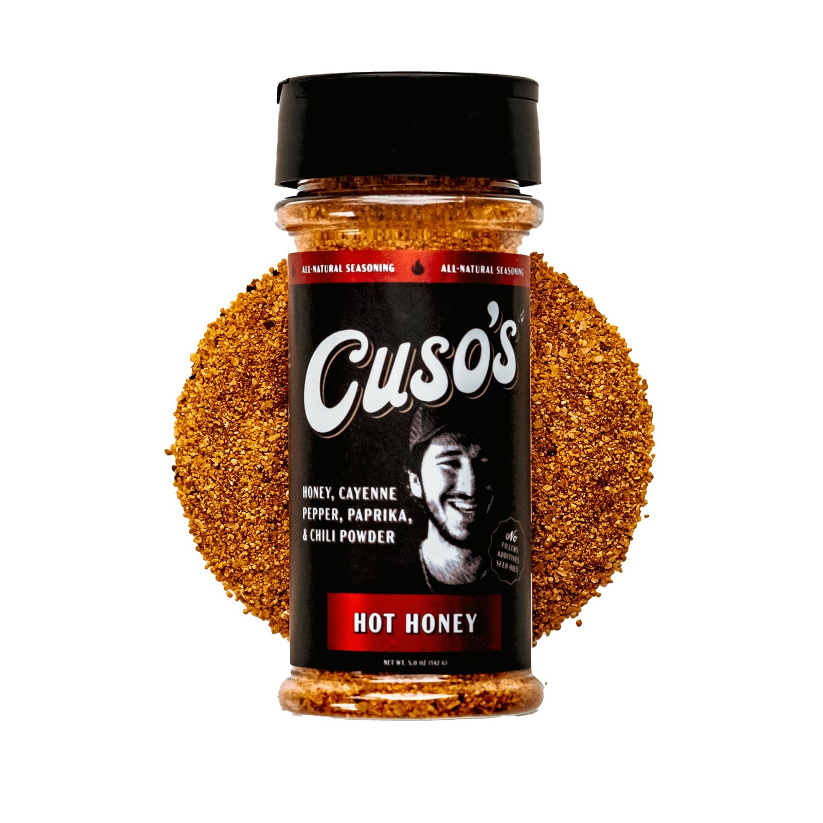 Cuso’s Hot Honey BBQ Seasoning Rub – All-Purpose Spice 5 Ounce (Pack of 1)