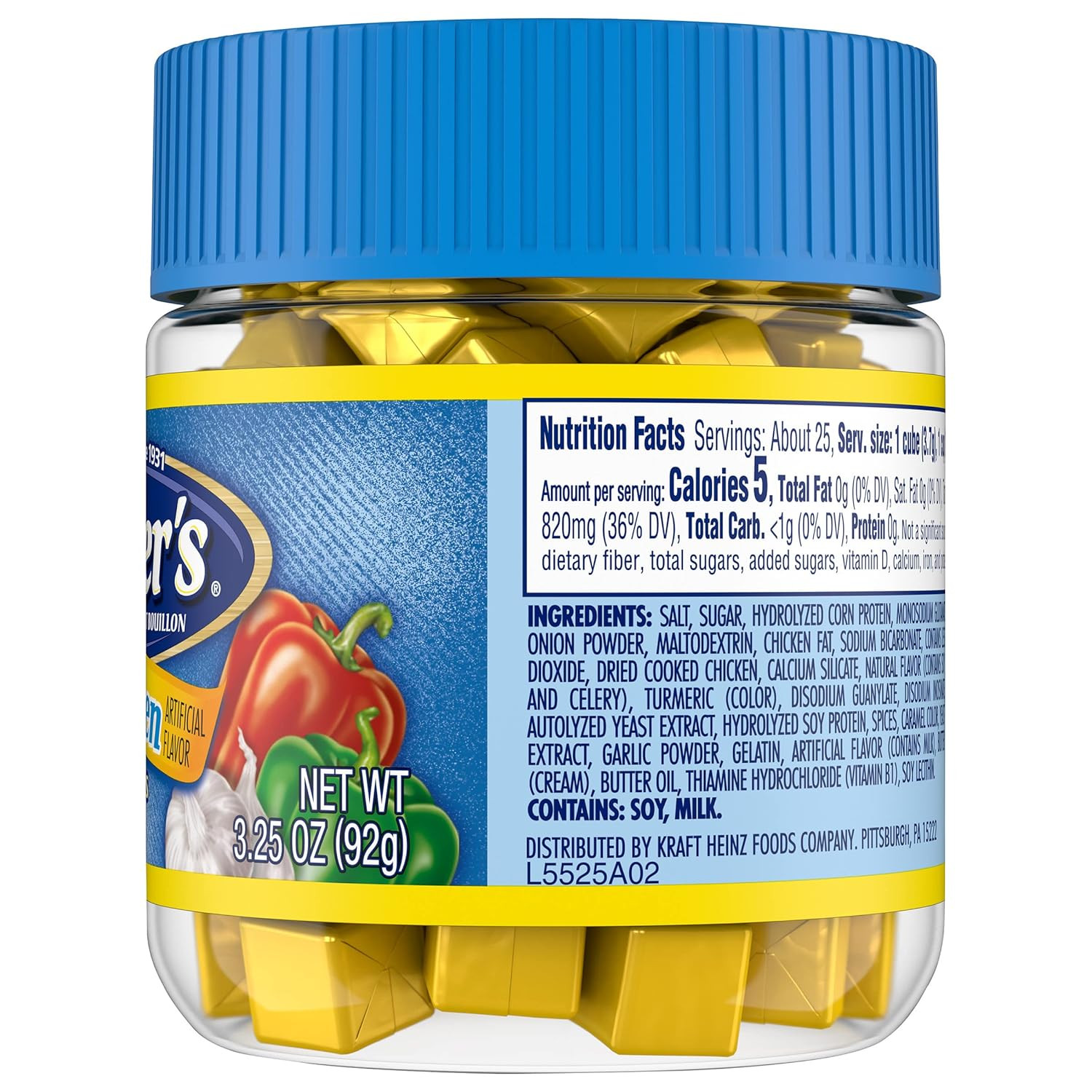 Instant Bouillon, Chicken Cubes, 3.25 Ounce (Pack of 8)