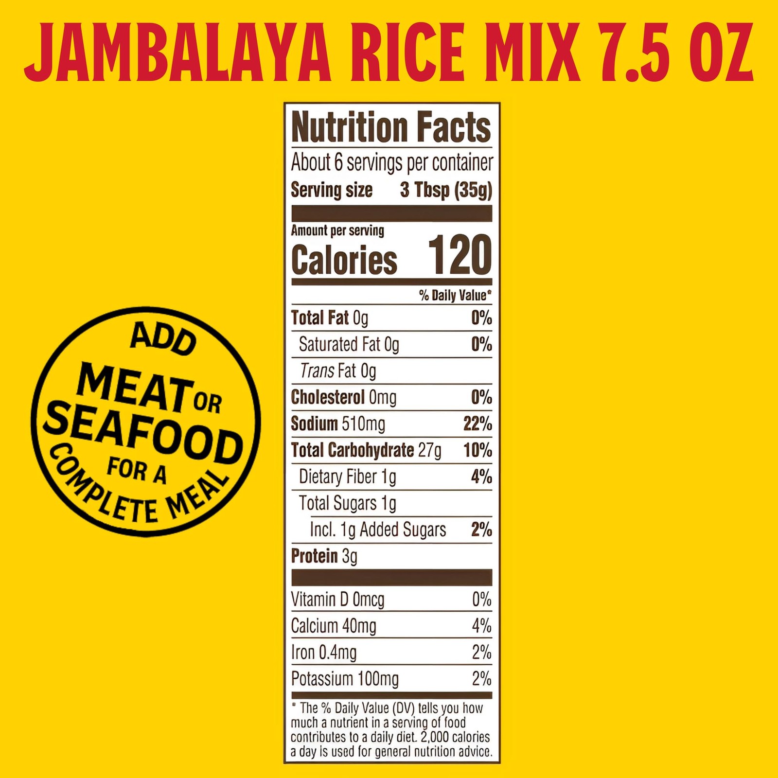 Louisiana Fish Fry Cajun Jambalaya Entree Mix, 7.5 Ounce (Pack of 4)