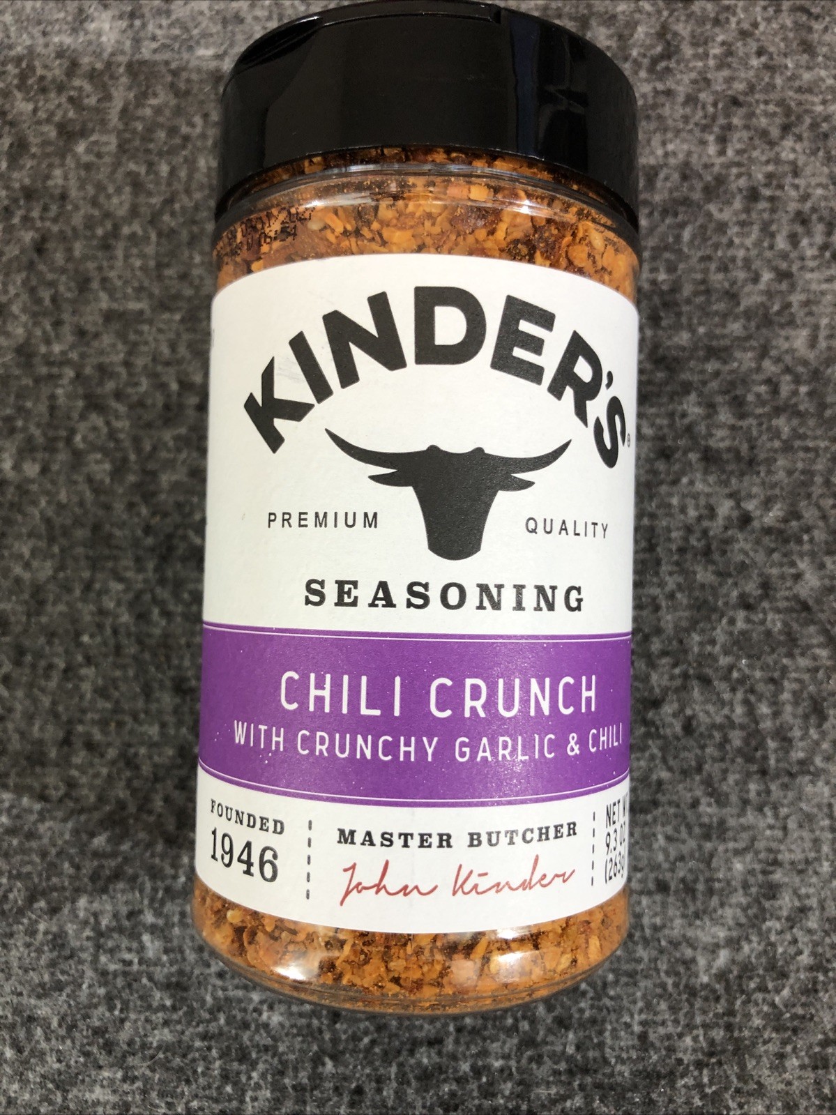 2 PACK ~ Kinder’s CHILI CRUNCH Seasoning Hand-Crafted, No MSG, 9.3 Oz Ea NEW!!