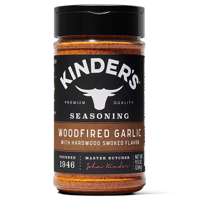 Kinder’s Woodfired Garlic Rub with Smoked Flavor 9.5 oz.