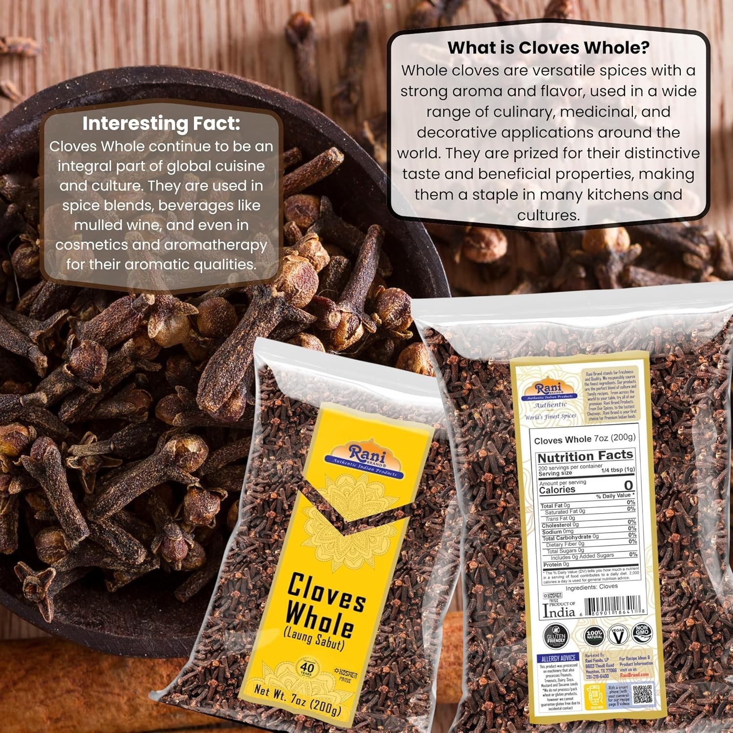 Cloves Whole (Laung) 7oz (100g)