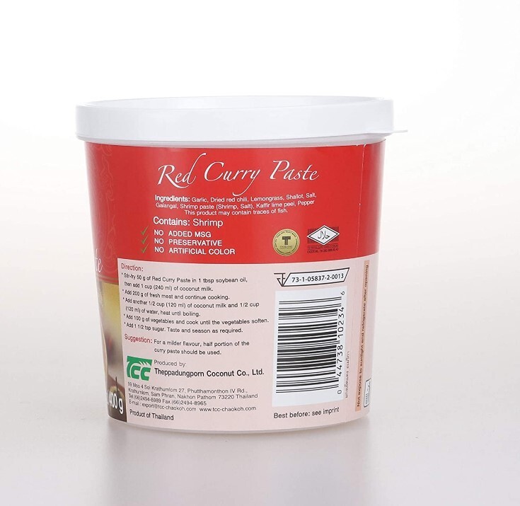 BIG Size 2lb 3oz (1000g) Mae Ploy Red Curry Paste Authentic