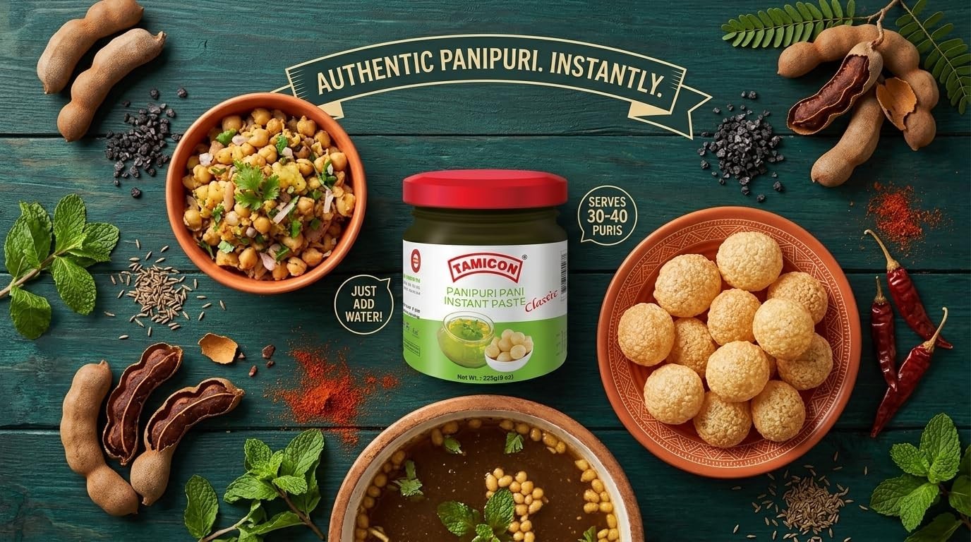TAMICON PANI PURI INSTANT PASTE – 225 G