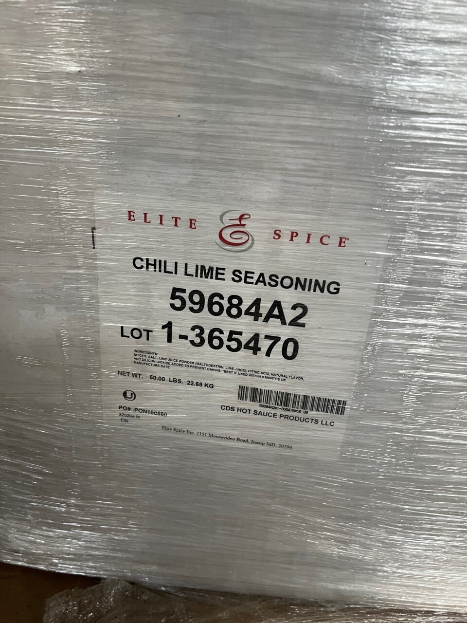 Elite Spice Chili Lime Seasoning 50 lbs (22.68 Kg)