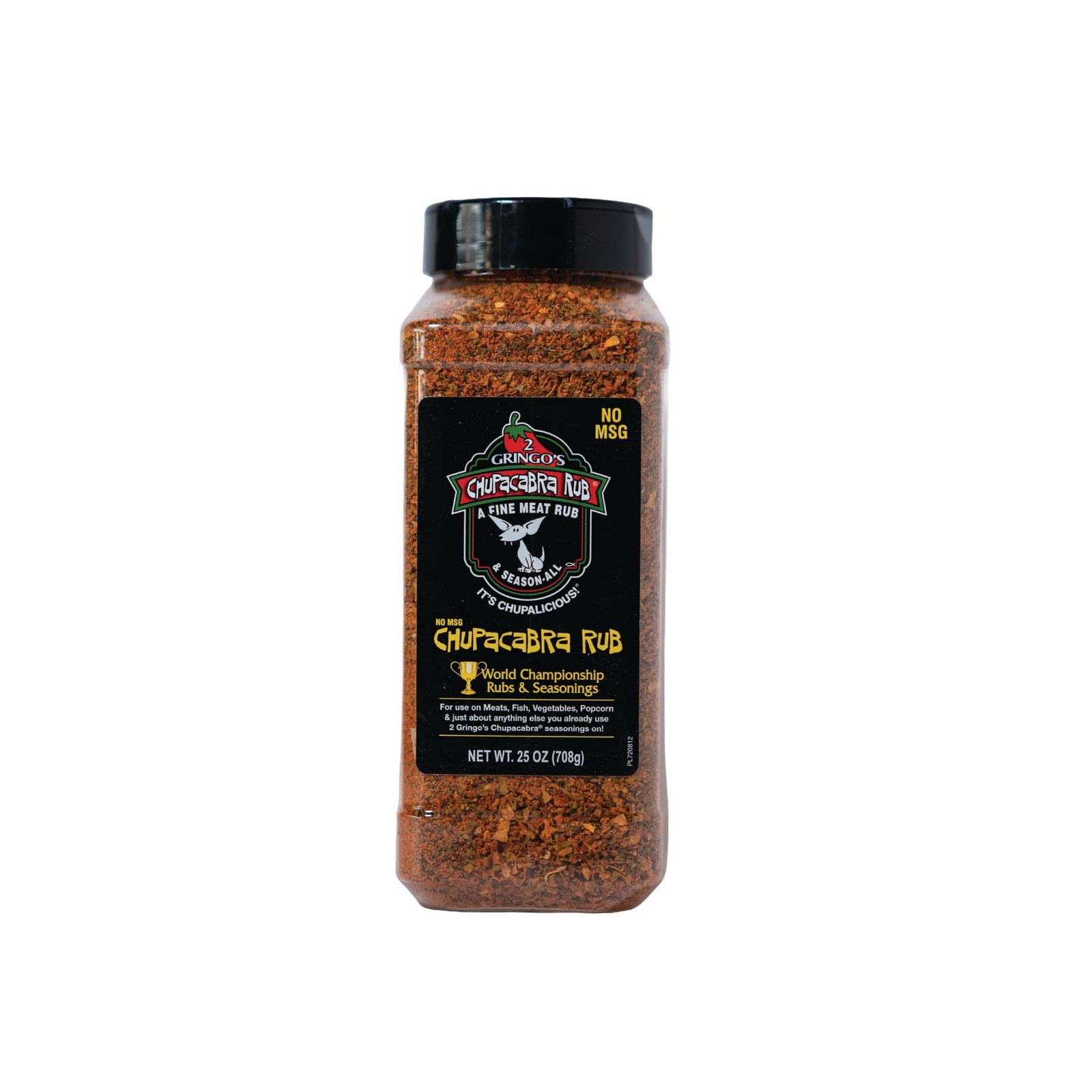 2 Gringos Chupacabra Original Seasoning Without 25 Ounce (Pack of 1), Red