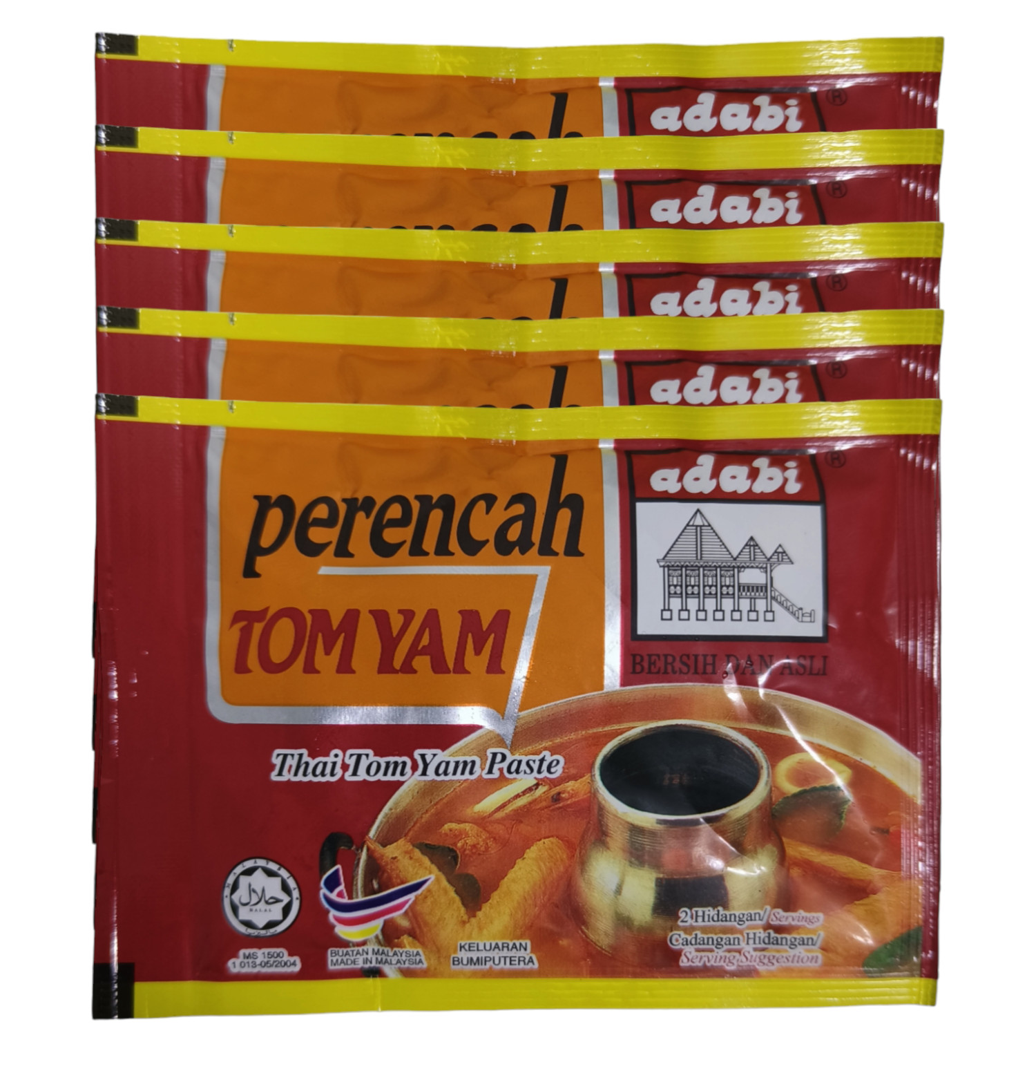 5 Packs X 40G  Adabi Thai Tom Yam Paste Halal FREE SHIPPING