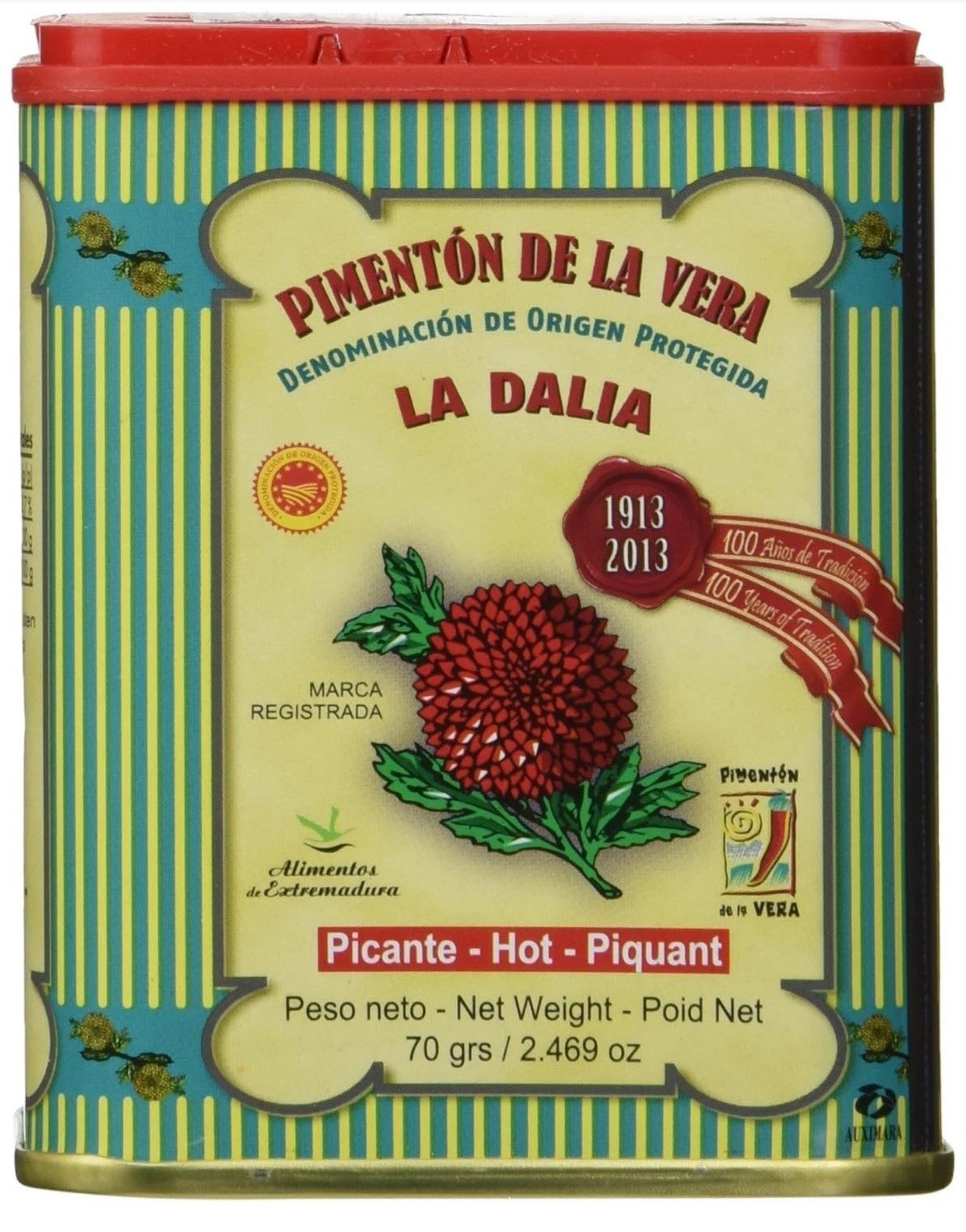 La Dalia Smoked HOT Paprika Picante Spanish Flavor Spice Seasoning 2.4 Oz