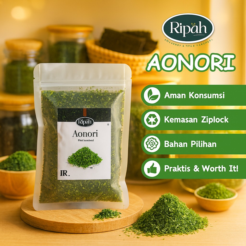 3x Aonori Dried Seaweed 10g packs (30g total) aroma ritual spice