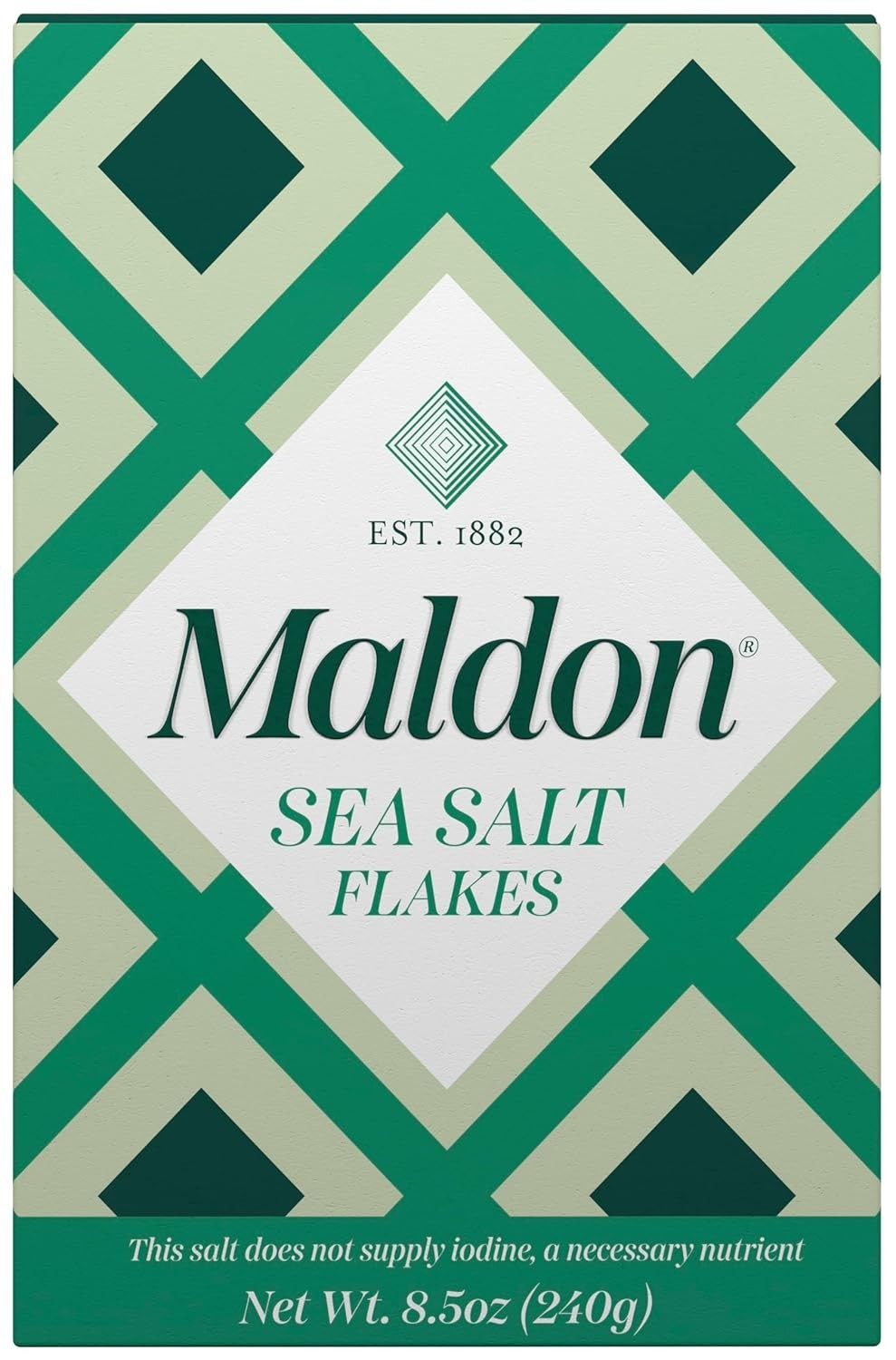 Natural Maldon Sea Salt Flakes – 8.5 oz Kosher Gourmet Flakes for Culinary Use