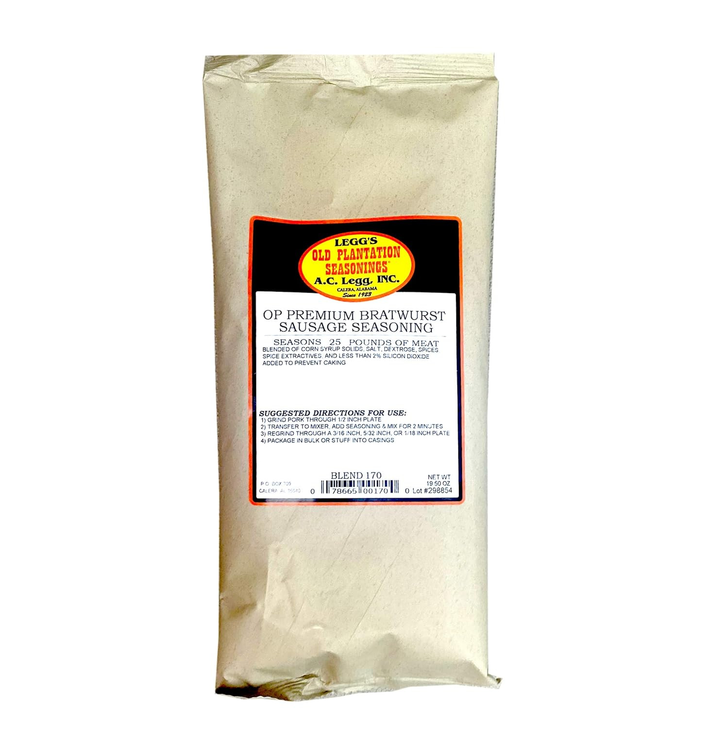 AC Legg’S Premium Bratwurst Seasoning Blend 170 – 1 Pack